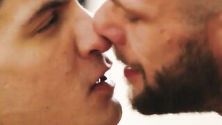 Guillaume Wayne Deepthroats Bastian Karim's Thick Cock in Hardcore Bareback Pounding