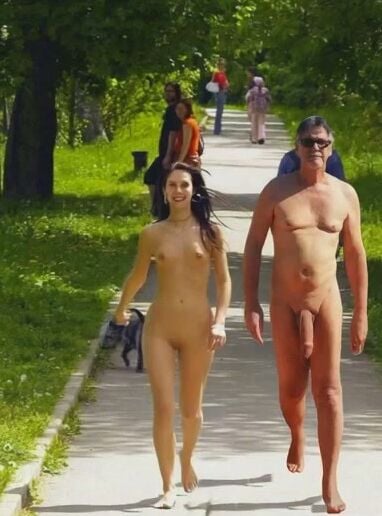 Ric flashing cock walk with milf