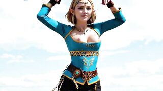 Princess Zelda Takes a Hard Outdoor Ass Fucking from Her Royal Knight