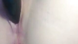 Amateur Girl Vibrating Anal Plug Orgasm Homemade POV