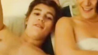 Mature Mom and man on Webcam