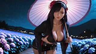 Tifa Lockhart's Busty Fantasy Gets Passionate AI Hentai Action