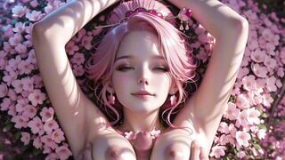 AI Cherry Blossom Nymph Delivers Intense Fantasy Sex & Messy Facials