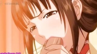 Busty Anime Office Worker Gets Hard Doggystyle Fuck
