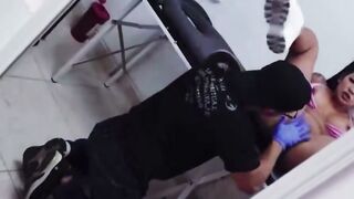 Tattooed Teen Squirts and Takes Cum on Face