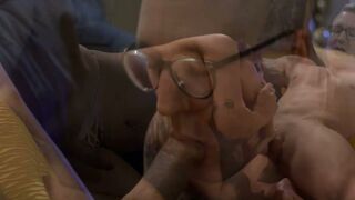 Busty trans Avery Lust enjoys a deepthroat 69er before anal