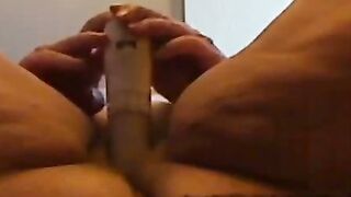 Mature Granny Enjoys Solo Dildo Play