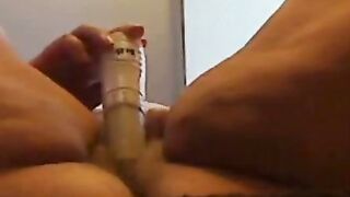 Mature Granny Enjoys Solo Dildo Play