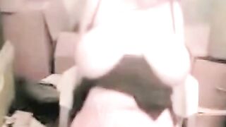 Busty Webcam Babe Rides a Big Dildo