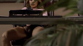 Office Boss Gets Pleasured Under Desk by Submissive Employee