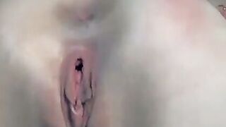 Ashley gapes her tight blonde pussy on webcam