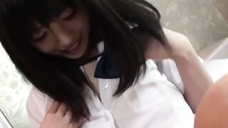 Kaede Kyomoto Big Tits Schoolgirl Sucks Cock POV