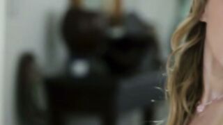 Melody Marks Sucks Annie King's Big Boobs in Sensual Lesbo Scene
