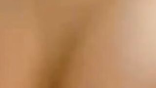 Brunette Strips Nude in Bedroom POV Close-Up