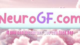 NeuroGF AI Blonde Blowjob & Ass Fucks on Couch