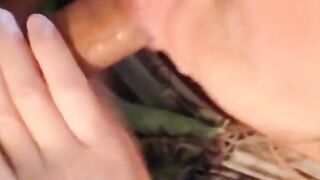 Beautiful Amateur Deepthroats Cock for Cumshot and Orgasm