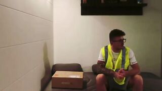 Delivery Guy Fucks Blonde Teen in Black Dress Rough Hard Fuck