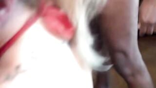 Blonde Slut Deepthroats Black Cock at Wifey Sex Party