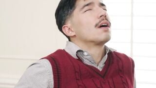 Hairy Priest Adam Snow Deepthroats Twink's Cock in Confessional
