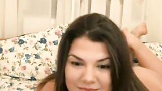 Chubby BBW Camgirl Teases with Huge Natural Tits on Webcam