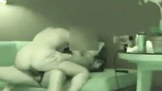Korean Amateur Threesome: Two Girls Pound Guy on Couch