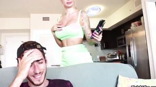 Step Son Sent Cock Pics to the wrong person – Gets EPIC reach around hand job