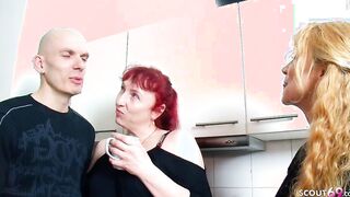 German Old Join mature Ex-Wife and Huge Cock Hubby inside 3 Way