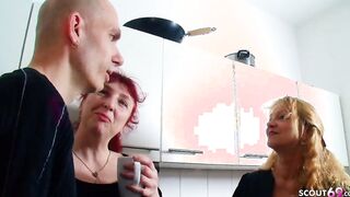 German Old Join mature Ex-Wife and Huge Cock Hubby inside 3 Way