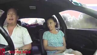 Domination into vehicle. one The driver of the vehicle carries a hitchhiker He touches her knees and vagina Wants to fucked a bitch