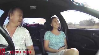 Domination into vehicle. one The driver of the vehicle carries a hitchhiker He touches her knees and vagina Wants to fucked a bitch