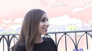 Babe czech college girl Antonia enjoying being boned doggy style