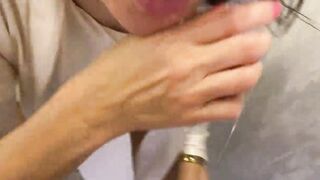 The professor came to the college girl and get a penis into his mouth (Alina Tumanova)