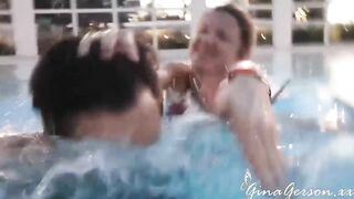 Gina Gerson and Jason Steel outdoors sex