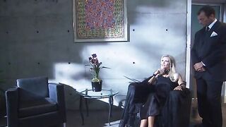 Cutie Sophie awards her husband a steamy oral sex and receives jizz