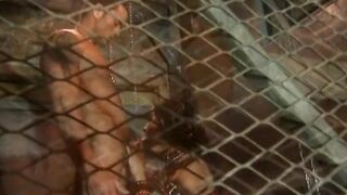 Cunt With Mouth delivers a steamy bj to her sub's penis inside a BONDAGE tape
