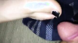 Toe Fucking Sleeping Ex-Wife Cumming On Her Foot