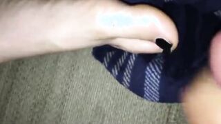 Toe Fucking Sleeping Ex-Wife Cumming On Her Foot