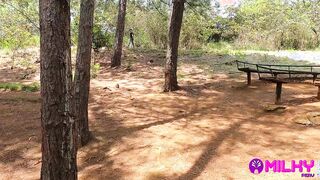 She ends up with her bf and fucks with stranger