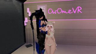 Nyaa! A futa's date with her kitty VRchat erp
