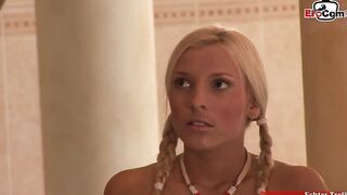 blonde college teenie with natural jugs got anal seduction