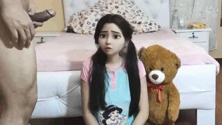 Niece is Punished by the Perverted Uncle Who Takes Advantage when his Niece is Home Alone