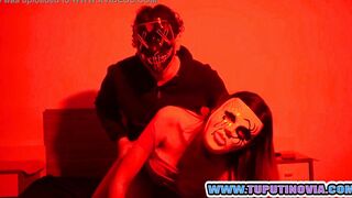 Halloween unique, Fucking inside the purge with my next door's older man www.tuputinovia.com