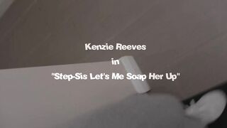 Spying on My Small 18 Year Old Stepsister Inside The Shower - Kenzie Reeves -