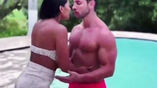 Indian Stepsister Sucks Boyfriend's Cock by Poolside