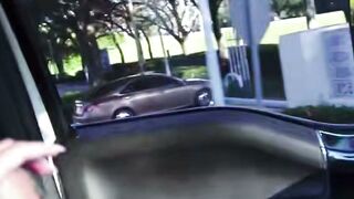 Blonde Cheats on Boyfriend at Gas Station with Ebony BBW