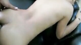 Indonesian Amateur Wife Deepthroats Big Cock in Living Room