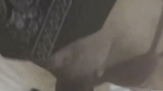 Amateur Wife in Pink Bra Sucks Cock on White Bed