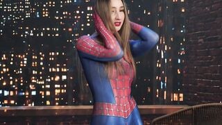 Lula Stocch Spidergirl Costume Blowjob Big Ass Tease