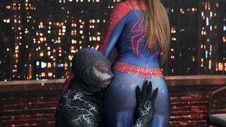 Lula Stocch Spidergirl Costume Blowjob Big Ass Tease