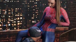 Lula Stocch Spidergirl Costume Blowjob Big Ass Tease